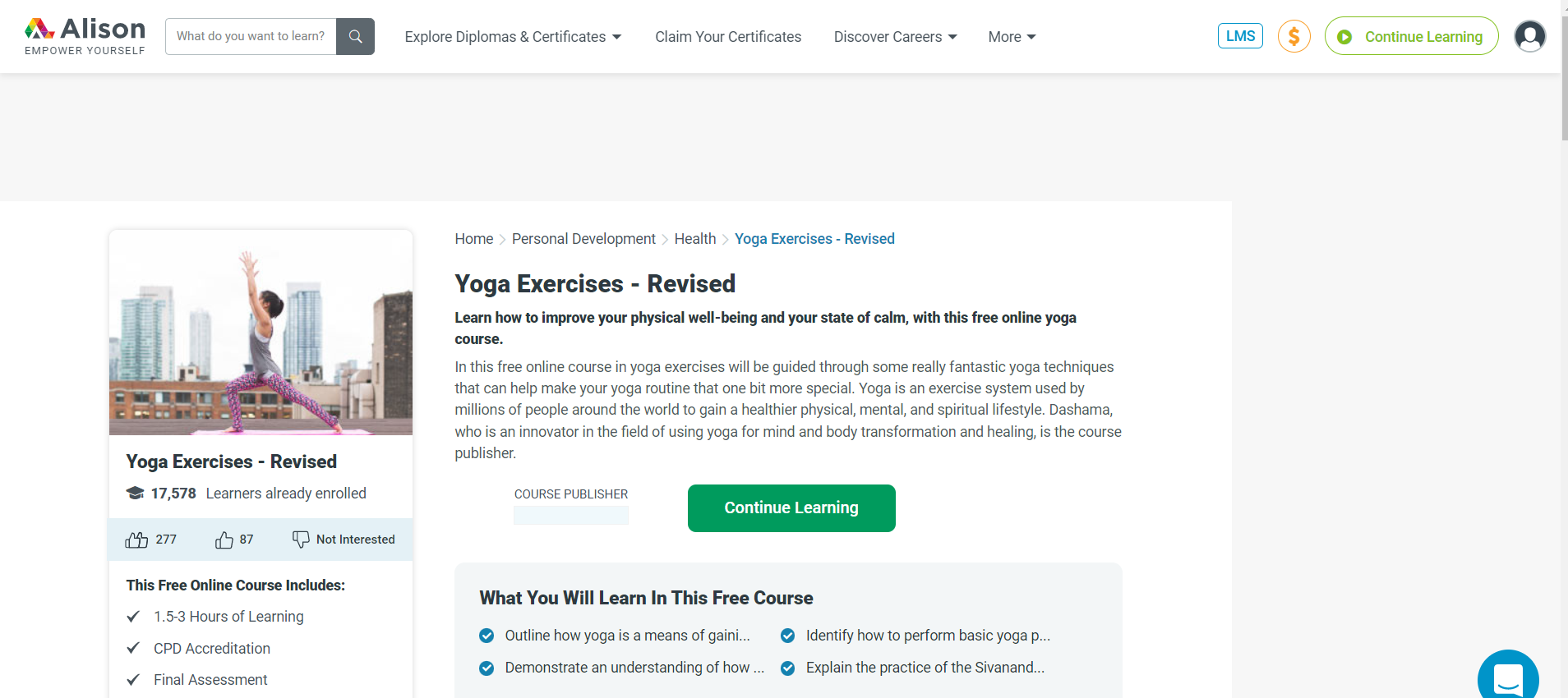Yoga Exercises—Revised