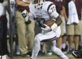 Fordham running back Chase Edmonds (22) runs the ball during the first half of an NCAA college football game against Army on Friday, Sept. 4, 2015, in West Point, N.Y. (AP Photo/Mike Groll)