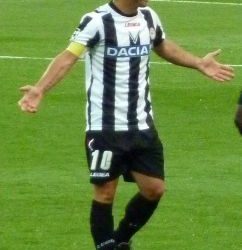 An aging Antonio di Natale has fueled Udinese’s struggles this season. Courtesy of Wikimedia