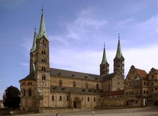 Photo courtesy of Berghold Werner/Wikimedia A towering cathedral in Bamberg, Germany, where a majority of the medieval architecture still remains.