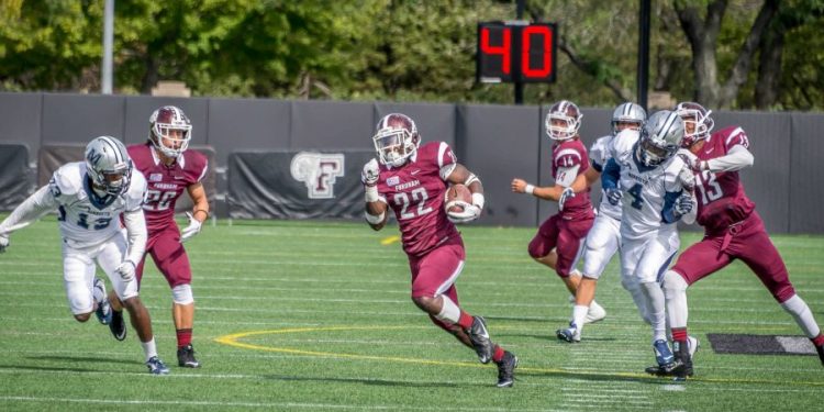 Chase Edmonds had another big day for the Rams. (The Fordham Ram)