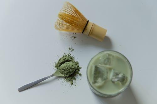 Free Matcha Powder on the Table Stock Photo