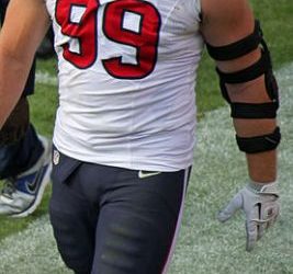 JJ Watt was the best defensive player in football this season and arguably the best overall player. Courtesy of Wikimedia