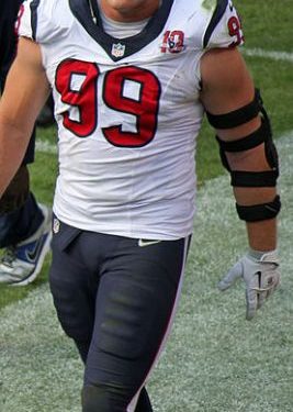 JJ Watt was the best defensive player in football this season and arguably the best overall player. Courtesy of Wikimedia