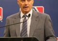 MLB Commissioner Rob Manfred recently recommended that all teams expand their safety netting. Courtesy of Wikimedia.