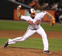 The Mets would benefit from signing a reliever like Darren O’Day. Courtesy of Wikimedia