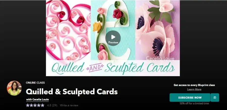 quilled and sculpted cards