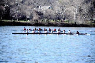 The Varsity 8 picked up a win over the weekend in San Diego. Andrea Garcia/The Fordham Ram.
