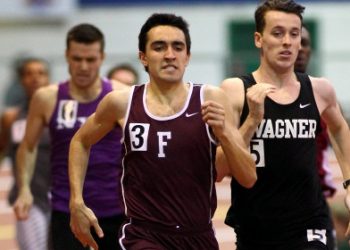 Louis Santelli won the 400m with a season best time of 49.30. (Courtesy of Fordham Athletics)