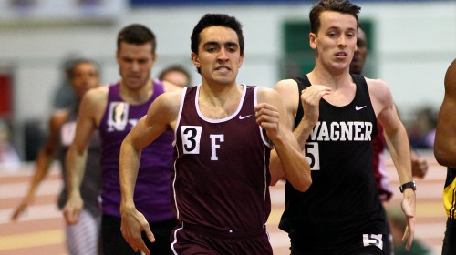 Louis Santelli won the 400m with a season best time of 49.30. (Courtesy of Fordham Athletics)