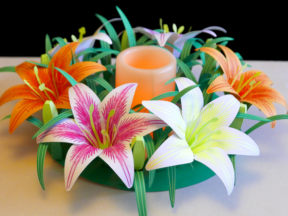 3D paper flowers